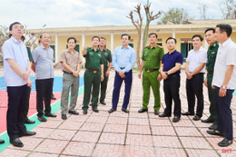 Chủ tịch UBND tỉnh kiểm tra công tác khắc phục hậu quả thiên tai