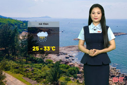 Dự báo thời tiết Hà Tĩnh ngày 6/7: Ngày nắng, chiều tối có mưa rào và dông