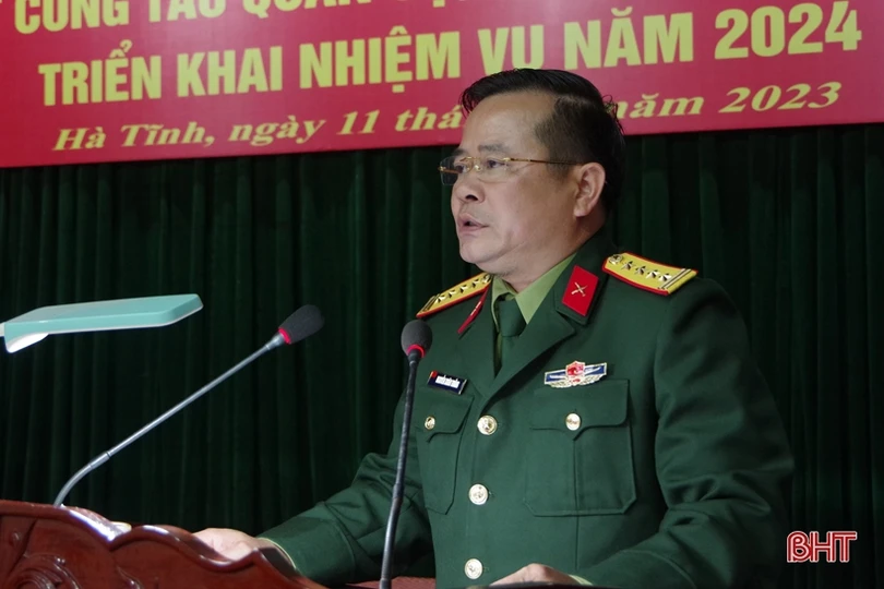 Bộ CHQS tỉnh Hà Tĩnh hội nghị quân chính, triển khai nhiệm vụ năm 2024