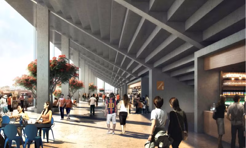 Cận cảnh sân Hàng Đẫy mới 250 triệu USD chưa xây của bầu Hiển