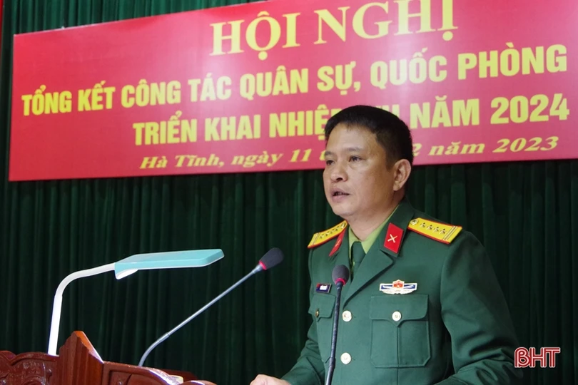 Bộ CHQS tỉnh Hà Tĩnh hội nghị quân chính, triển khai nhiệm vụ năm 2024