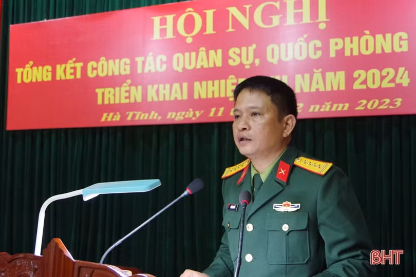 Bộ CHQS tỉnh Hà Tĩnh hội nghị quân chính, triển khai nhiệm vụ năm 2024