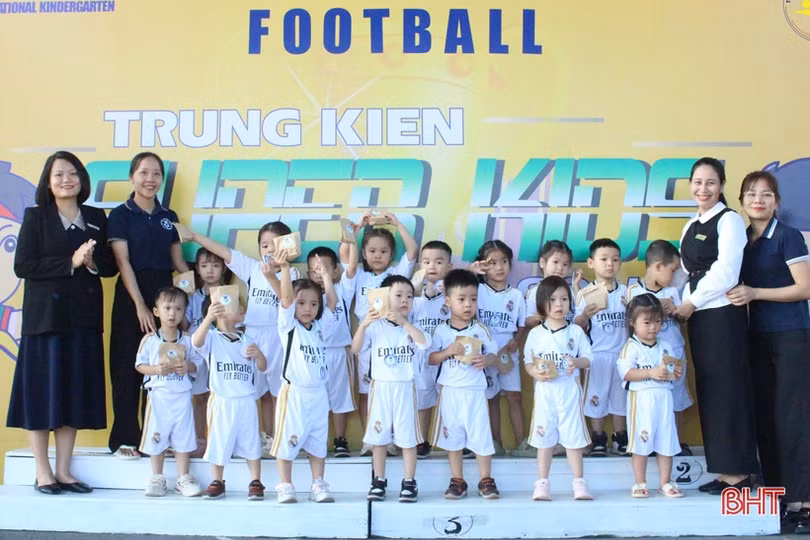 Sôi động giải thể thao “Trung Kiên Super Kids”