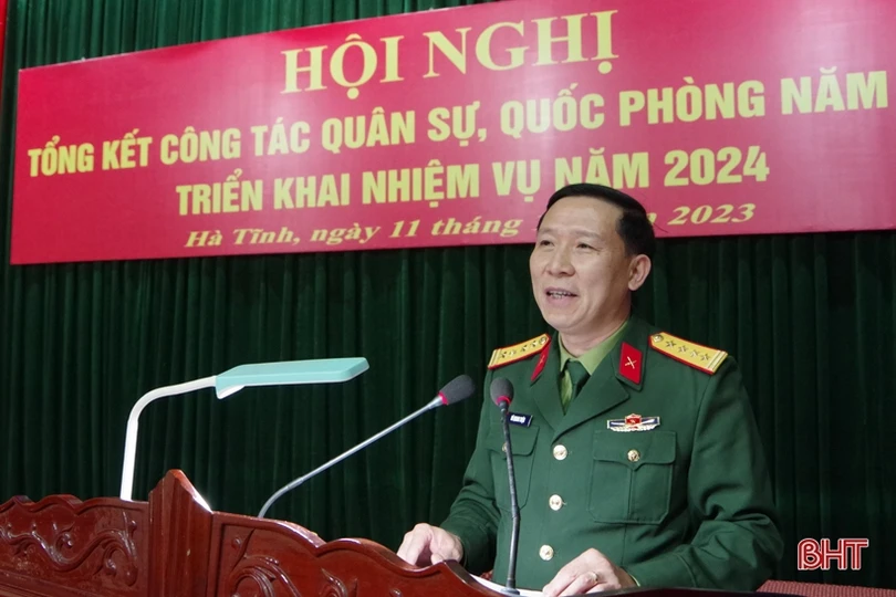 Bộ CHQS tỉnh Hà Tĩnh hội nghị quân chính, triển khai nhiệm vụ năm 2024
