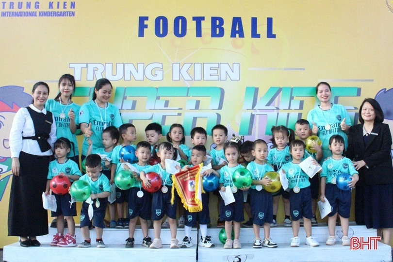 Sôi động giải thể thao “Trung Kiên Super Kids”