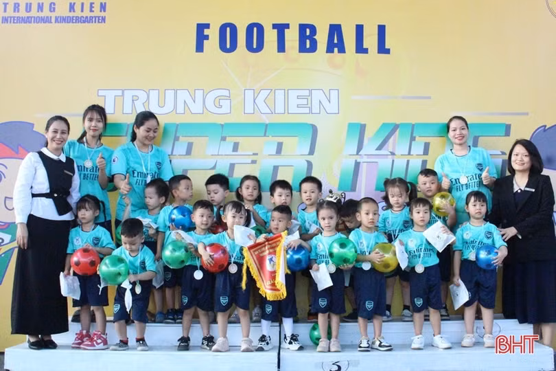 Sôi động giải thể thao “Trung Kiên Super Kids”