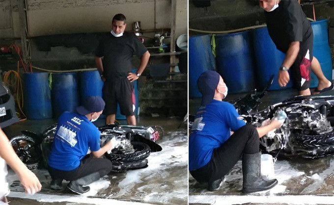 Chủ ngán ngẩm khi thấy nhân viên mới rửa xe