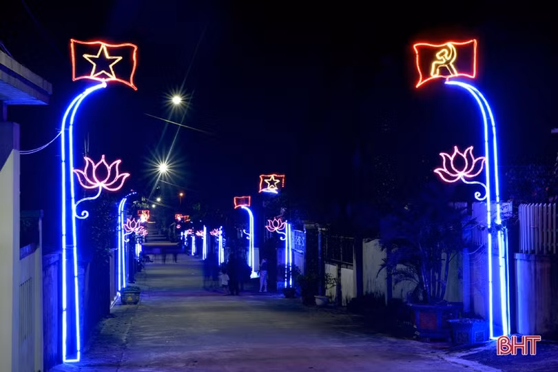 Đô thị phía Bắc Hà Tĩnh rực rỡ sắc màu ánh sáng