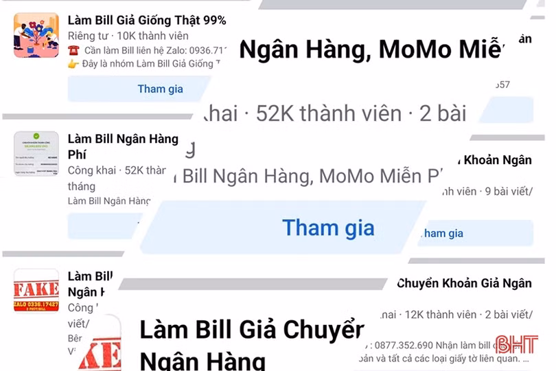 Cảnh giác với hóa đơn chuyển khoản “fake”