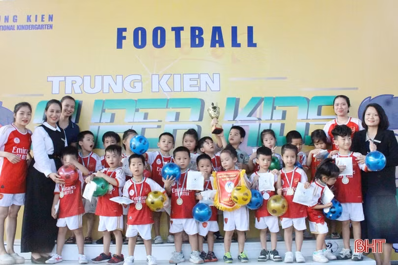 Sôi động giải thể thao “Trung Kiên Super Kids”