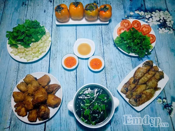 mam com chat lu voi rau sach vuon nha chi voi 75 ngan dong