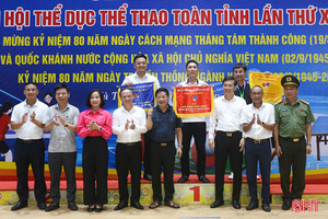 Phường Thành Sen nhất toàn đoàn Giải Bóng bàn Đại hội TDTT toàn tỉnh