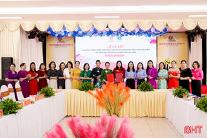 Nữ doanh nhân Hà Tĩnh - Thái Nguyên ký kết biên bản ghi nhớ hợp tác 