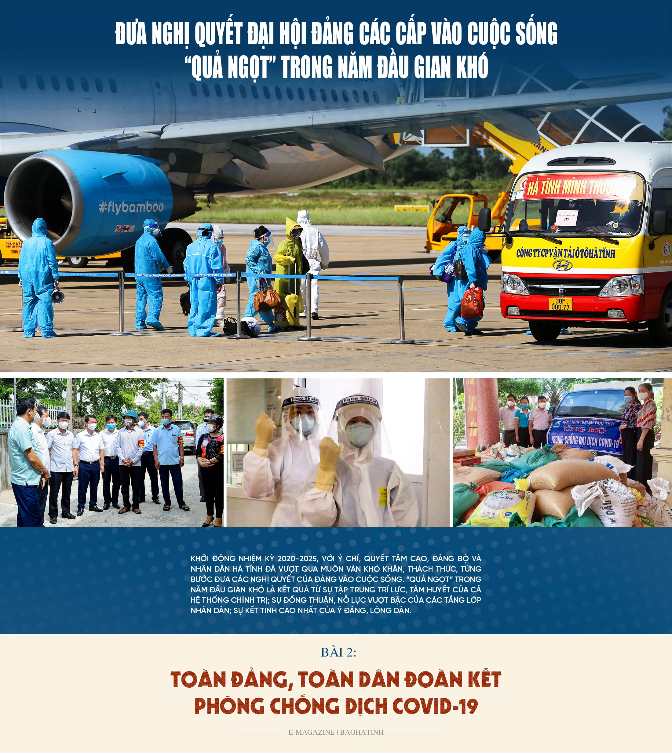 Đưa nghị quyết đại hội Đảng các cấp vào cuộc sống - “Quả ngọt” trong năm đầu gian khó (bài 2): Toàn Đảng, toàn dân đoàn kết phòng, chống dịch COVID-19