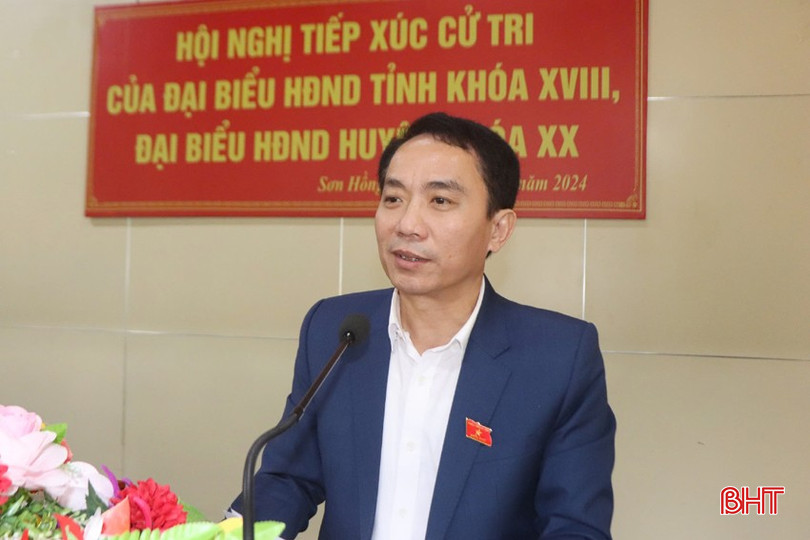 Phó Giám đốc Sở NN&amp;PTNT Nguyễn Quang Thọ tiếp thu, giải trình tại hội nghị.