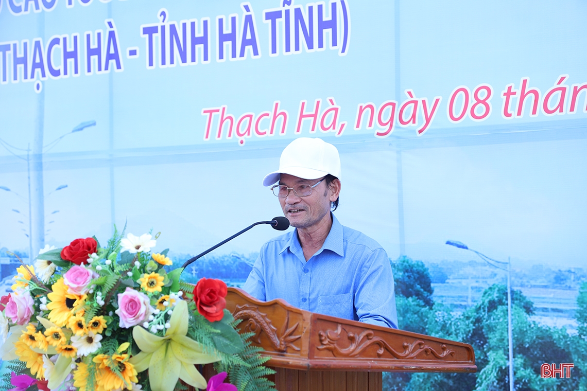Địa phương đầu tiên ở Hà Tĩnh bàn giao mặt bằng dự án cao tốc Bắc - Nam