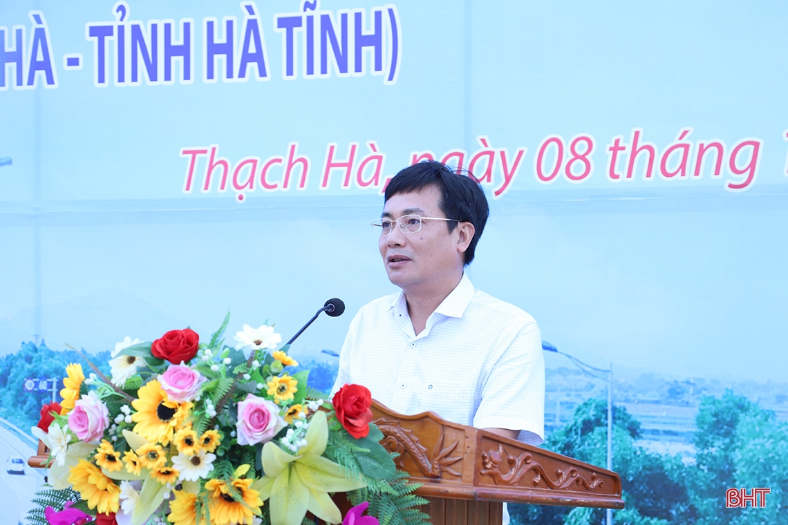 Địa phương đầu tiên ở Hà Tĩnh bàn giao mặt bằng dự án cao tốc Bắc - Nam