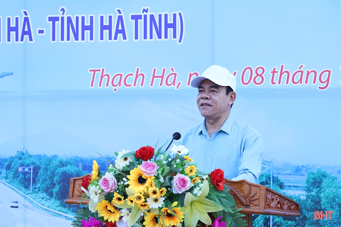 Địa phương đầu tiên ở Hà Tĩnh bàn giao mặt bằng dự án cao tốc Bắc - Nam