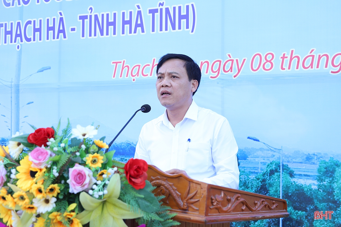 Địa phương đầu tiên ở Hà Tĩnh bàn giao mặt bằng dự án cao tốc Bắc - Nam