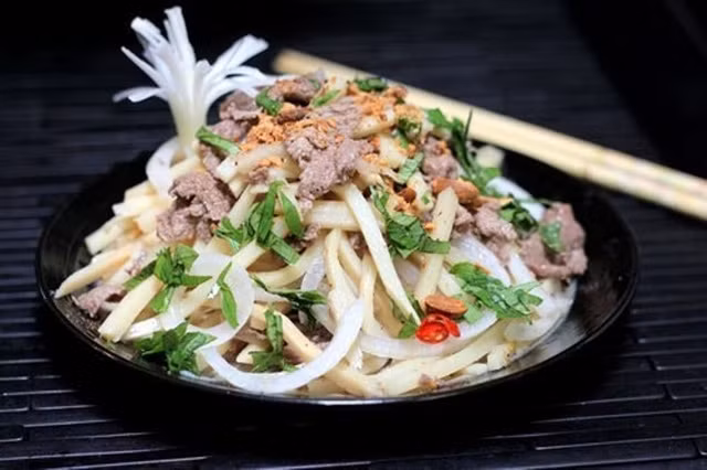 la mieng voi nhung mon an lam tu hoa chi co o viet nam