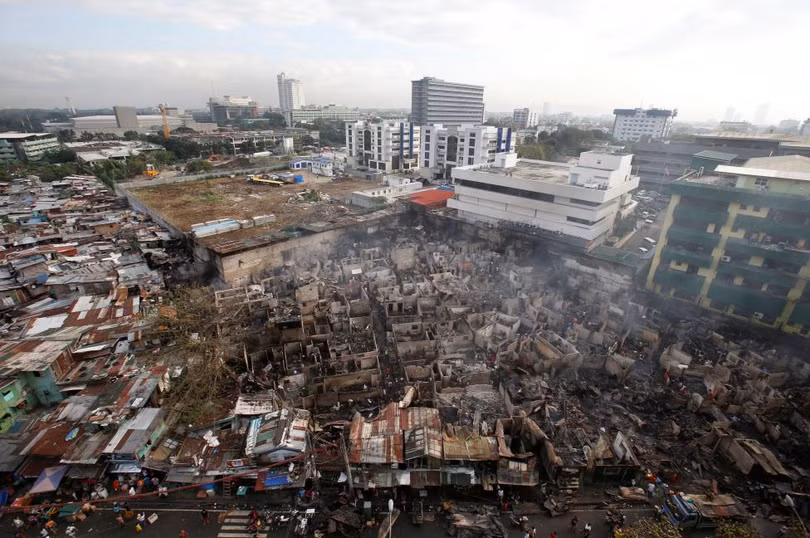 photo hoa hoan thieu rui khu o chuot o manila hon 1 000 gia dinh mat nha cua