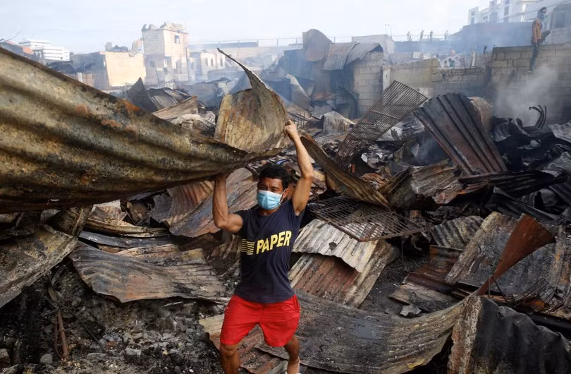 photo hoa hoan thieu rui khu o chuot o manila hon 1 000 gia dinh mat nha cua