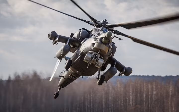 tho san dem mi 28 con ac mong cua is va al nusra o syria