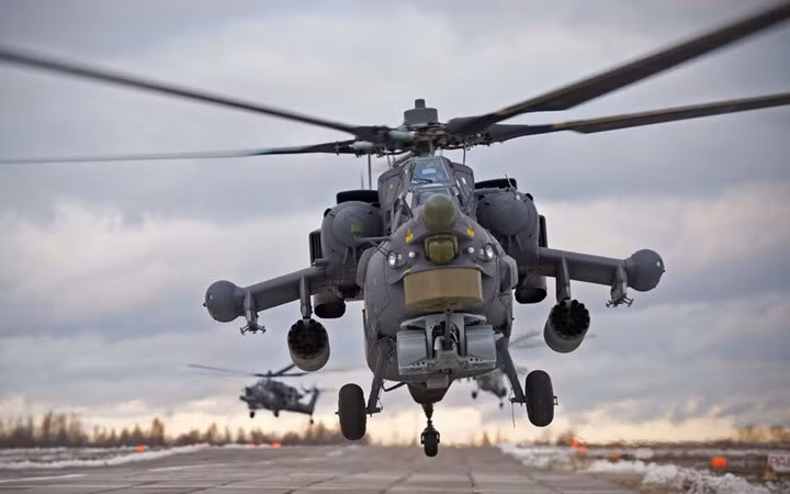 tho san dem mi 28 con ac mong cua is va al nusra o syria