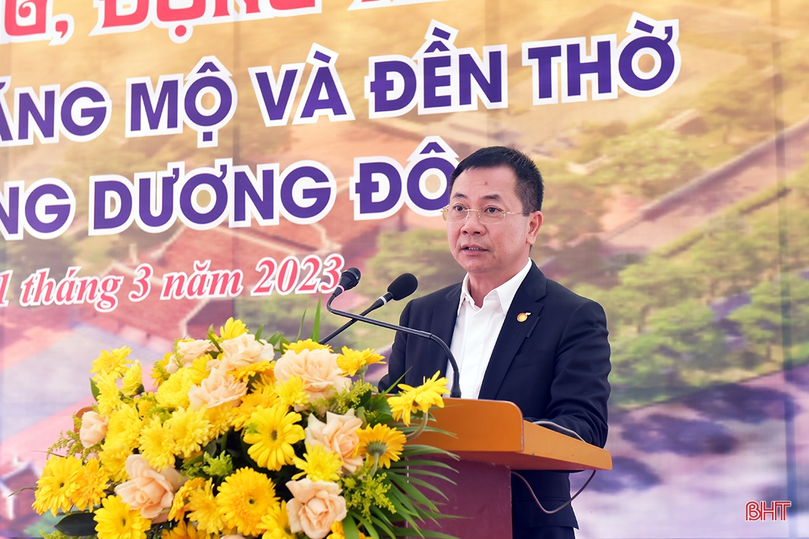 Khởi công tu bổ lăng mộ, đền thờ Đức Đại vương Dương Đô 