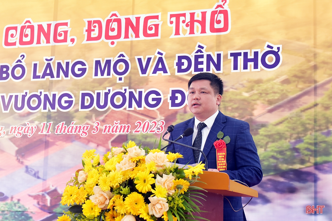 Khởi công tu bổ lăng mộ, đền thờ Đức Đại vương Dương Đô 