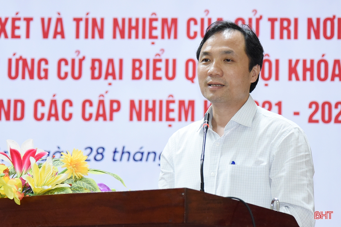 Địa phương đầu tiên ở Hà Tĩnh lấy ý kiến nơi cư trú với người ứng cử ĐBQH khóa XV và HĐND các cấp