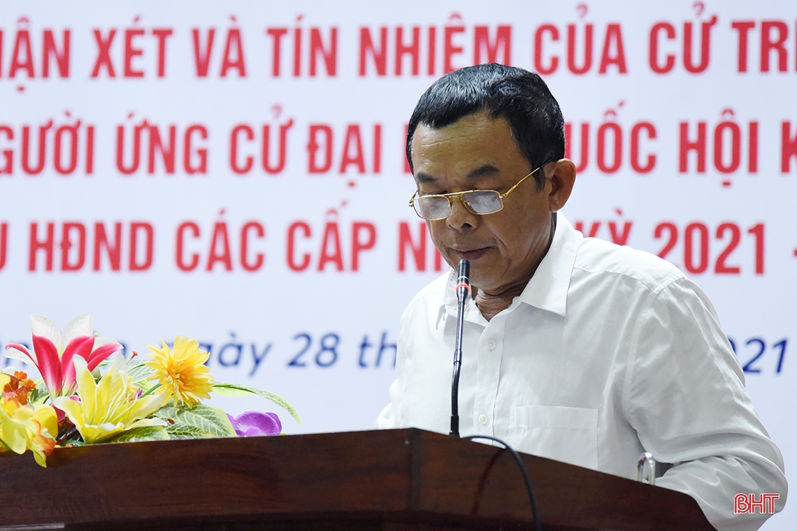 Địa phương đầu tiên ở Hà Tĩnh lấy ý kiến nơi cư trú với người ứng cử ĐBQH khóa XV và HĐND các cấp