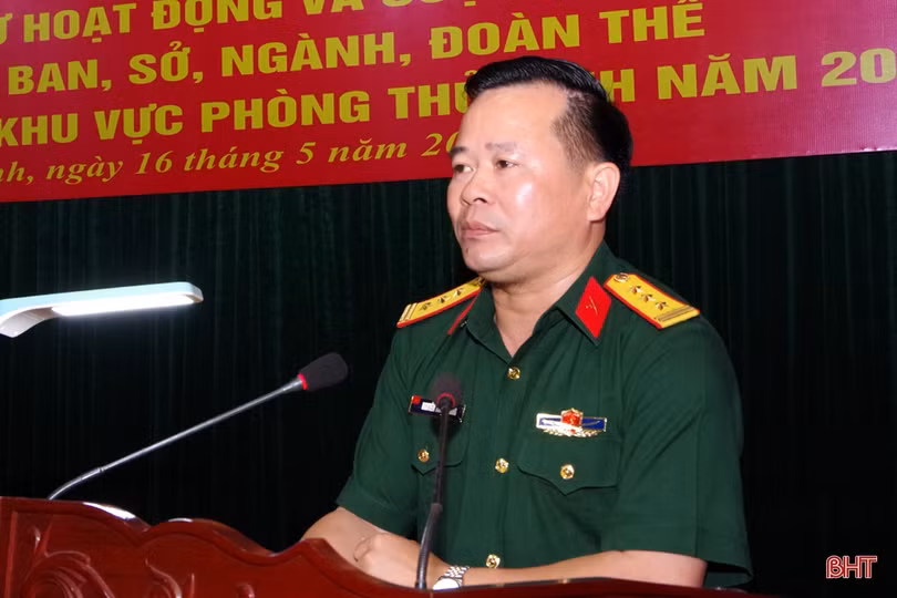 Thống nhất về hành động, phương pháp diễn tập khu vực phòng thủ tỉnh