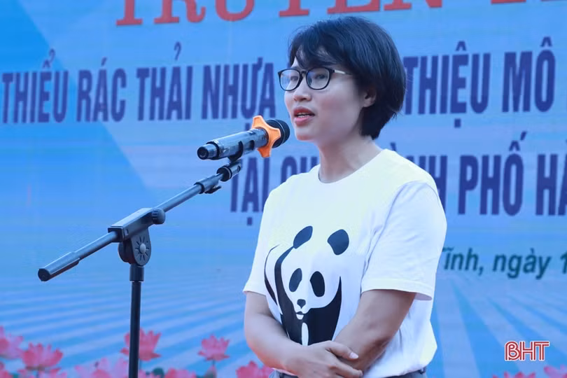 Phụ nữ TP Hà Tĩnh tích cực truyền thông giảm thiểu rác thải nhựa