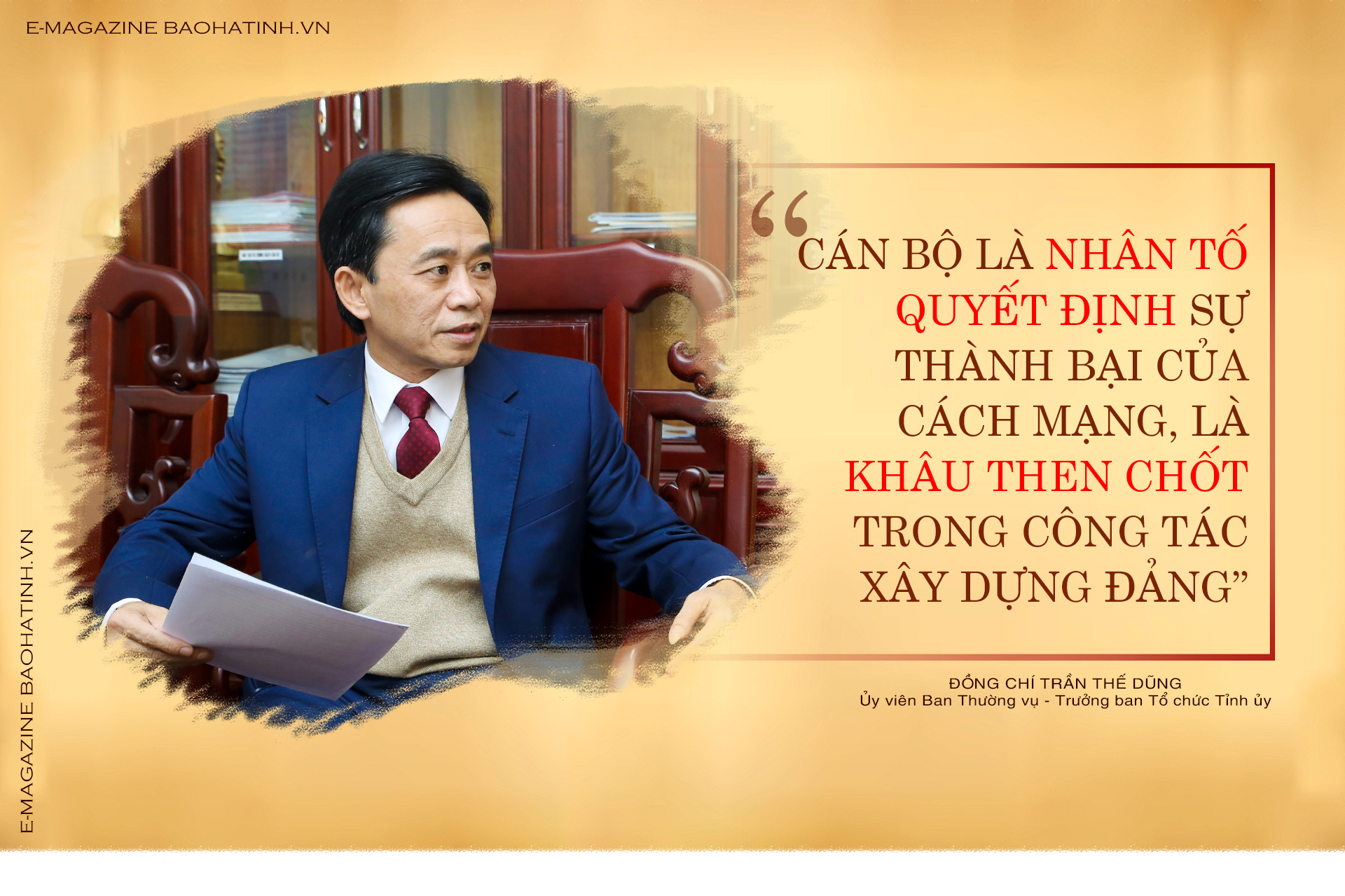 Cán bộ - nhân tố quyết định sự thành bại của cách mạng