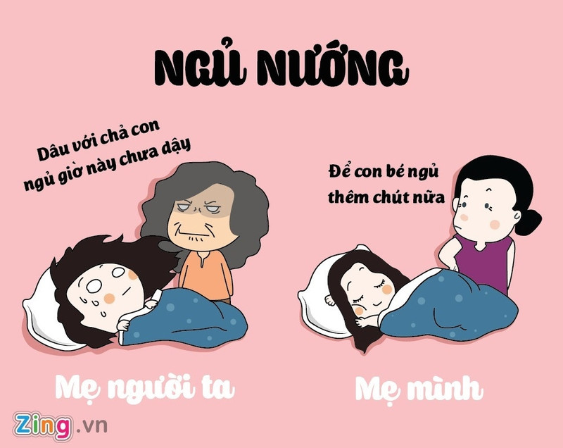 su khac biet hai huoc giua me minh va me nguoi ta
