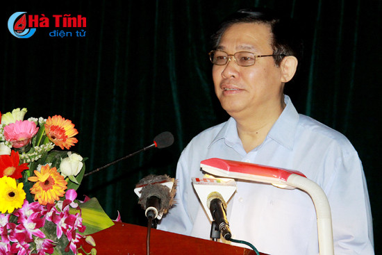 pho thu tuong vuong dinh hue tiep xuc cu tri huyen thach ha