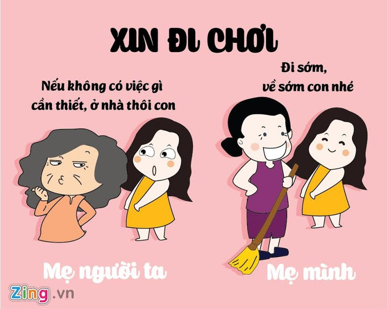 su khac biet hai huoc giua me minh va me nguoi ta