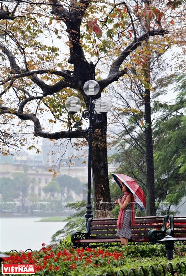 photo ha noi dep diu dang va tho mong trong khoanh khac giao mua