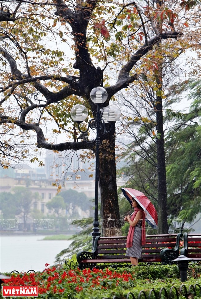 photo ha noi dep diu dang va tho mong trong khoanh khac giao mua