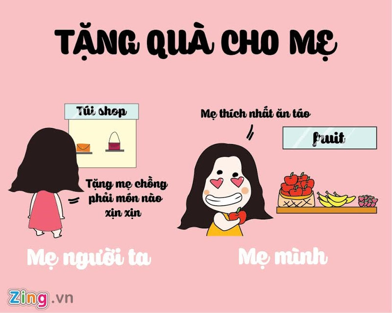su khac biet hai huoc giua me minh va me nguoi ta