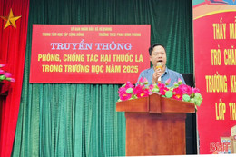 Tuyên truyền phòng, chống tác hại thuốc lá cho giáo viên, học sinh 