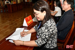 Nhiều địa phương ở Hà Tĩnh hoàn thành sớm hoạt động bỏ phiếu