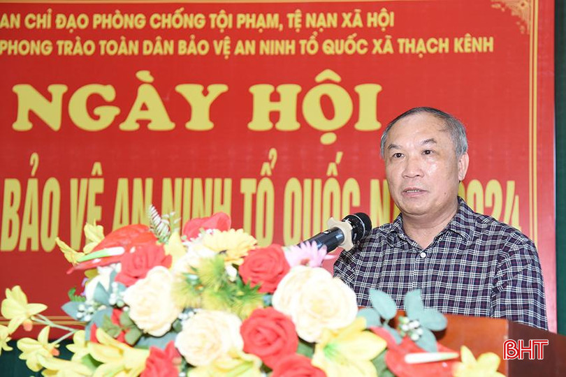 Trưởng ban Tổ chức Tỉnh ủy Võ Hồng Hải phát biểu chúc mừng. DSC_8760 copy.jpg