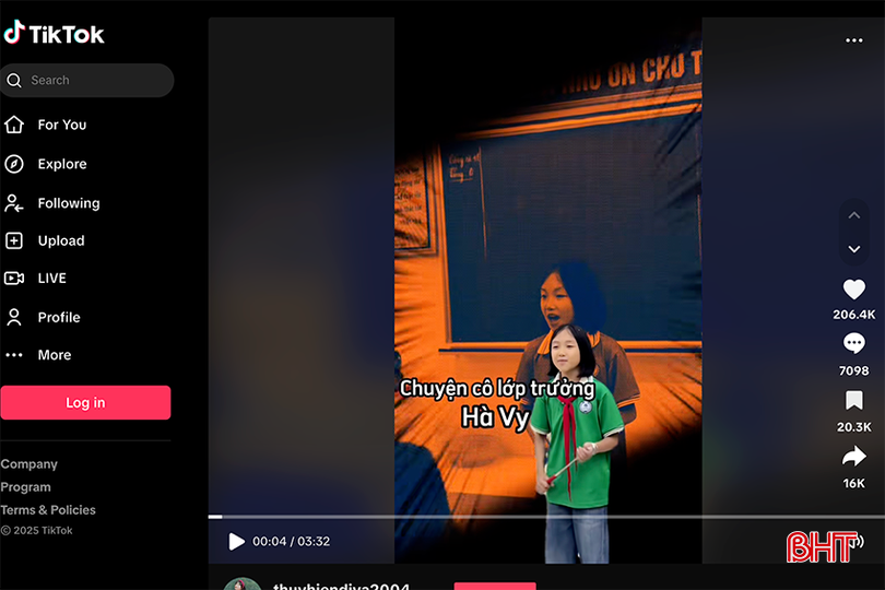 Hà Vy là nhân vật chính trong series “Chuyện cô lớp trưởng Hà Vy” trên nền tảng TikTok. bqbht_br_screenshot-2025-03-06-at-232004.png