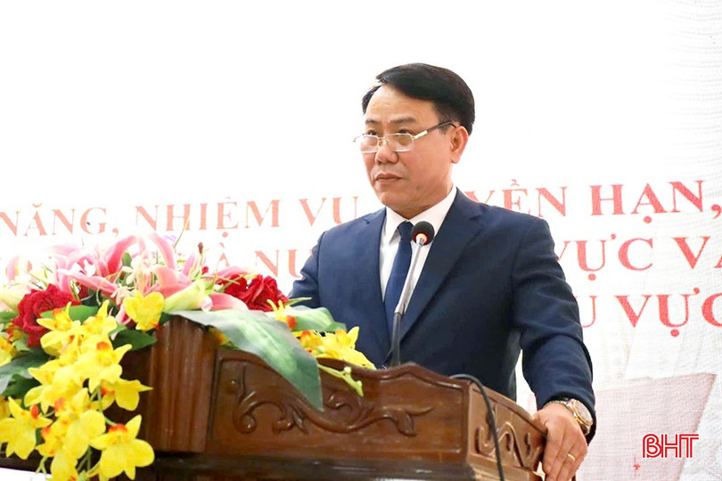 Giám đốc KBNN khu vực XI Vũ Duy Minh phát biểu tại hội nghị. bqbht_br_0012923c-9593-49a9-a661-fba4d7a288ea.jpg