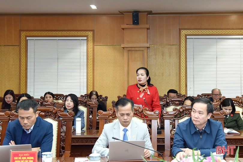 Trưởng ban Tuyên giáo Thị ủy Kỳ Anh Trần Thị Huyền phát biểu tại hội nghị. bqbht_br_dsc-8997-copy.jpg