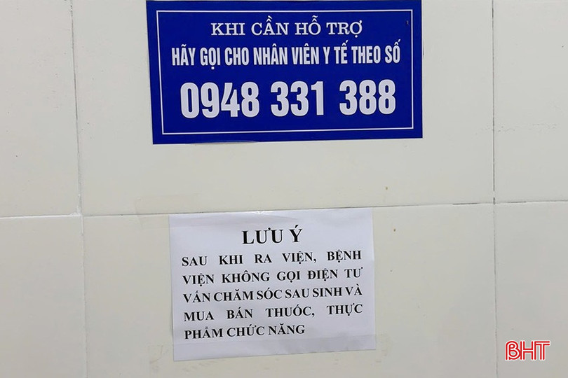 Bệnh viện Đa khoa tỉnh dán thông báo để các sản phụ và người nhà được biết. bqbht_br_z6829139952926-ac6fadc836d66345626df60f3f59b2db.jpg