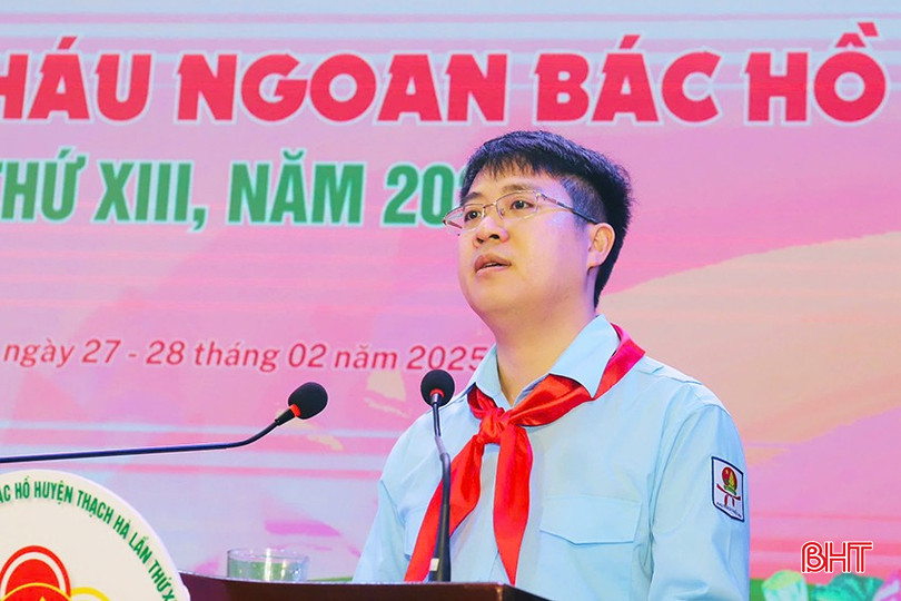 Anh Nguyễn Viết Hải Đăng - Phó Bí thư Tỉnh đoàn phát biểu tại đại hội. bqbht_br_1.jpg