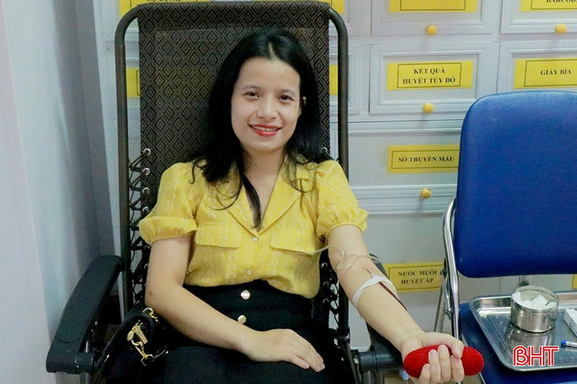 Sau 4 ngày kêu gọi, đến thời điểm hiện tại, Khoa Huyết học - Truyền máu (Bệnh viện Đa khoa tỉnh) đã tiếp nhận được hơn 140 đơn vị máu. bqbht_br_anhwr.jpg